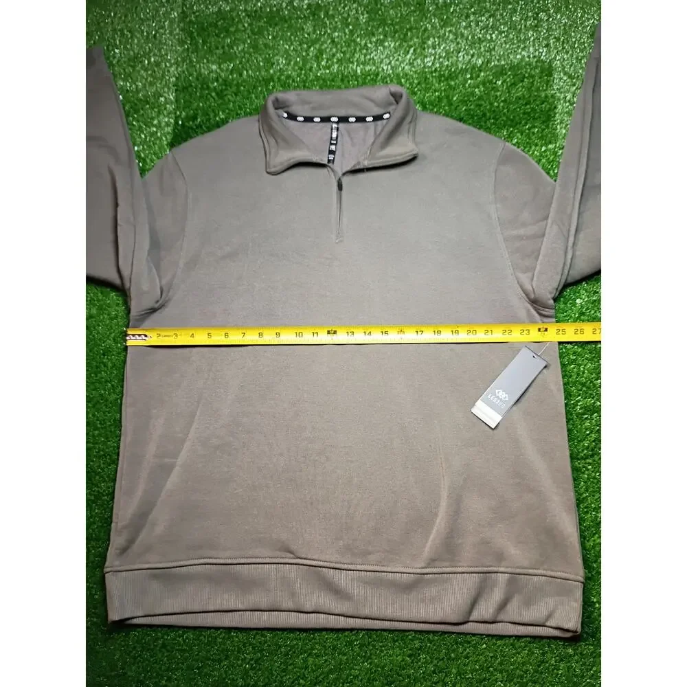 Legend Men's 1/4 Zip Pullover - Dark Grey, Size 2XL